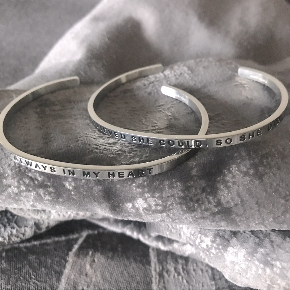 NWOB Set of Two Mantraband Bracelets